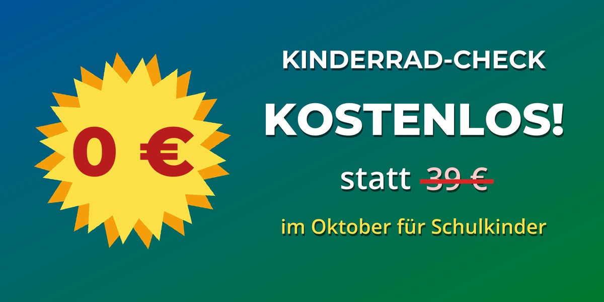 Kostenloser Kinderrad-Check im Oktober bei Elbe eBike – 0 Euro statt 39 Euro